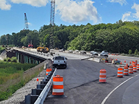 Overview of approaches being created on construction site.